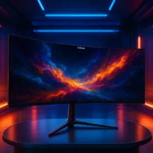Monitor CRUA 34'' Ultrawide Curvo com 165Hz e AMD FreeSync