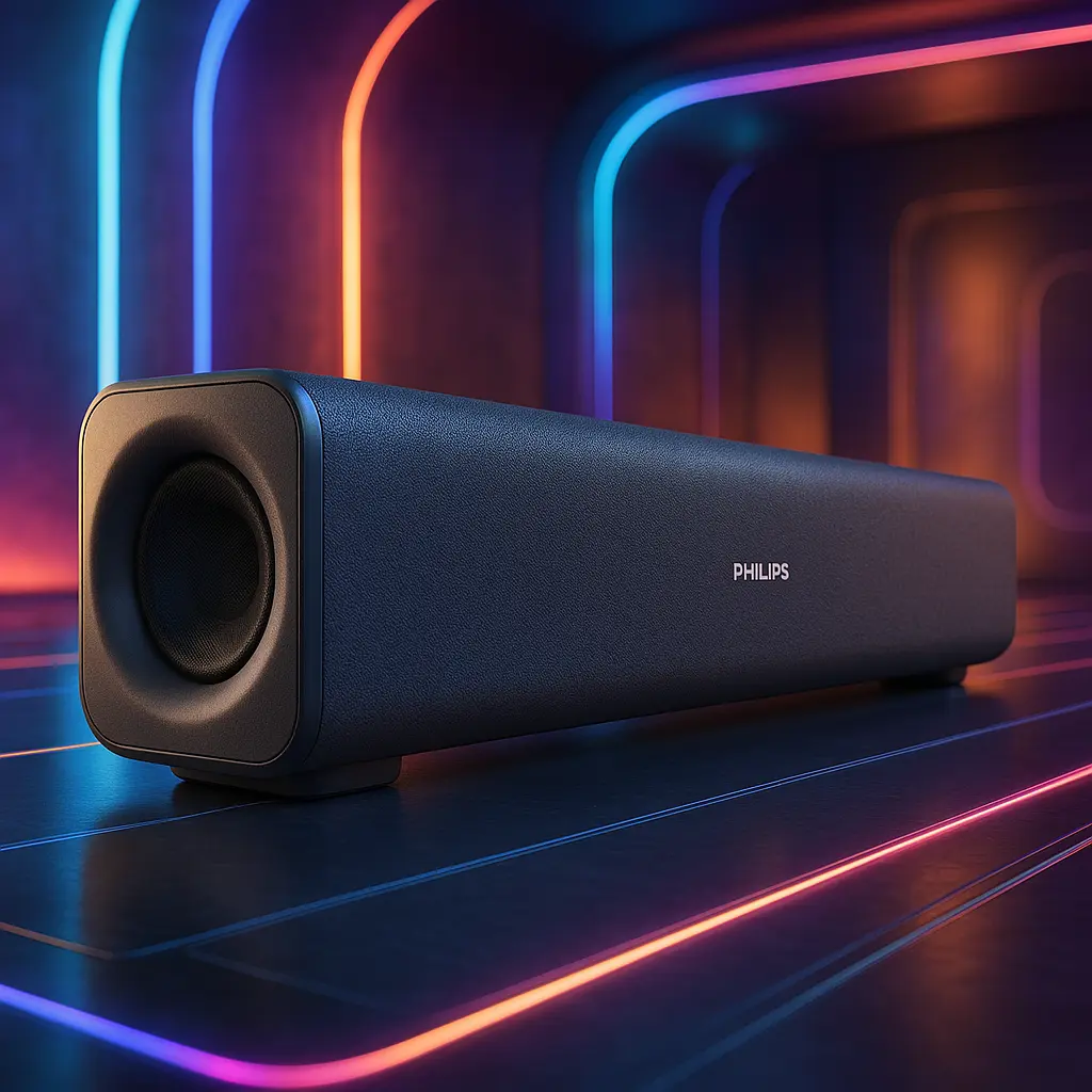 Barra de Som Philips B5706: potência e imersão sonora com subwoofer integrado