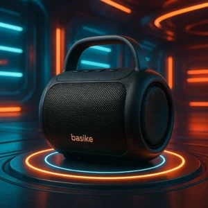Caixa de Som Bluetooth TWS Basike: Potência, Versatilidade e Resistência