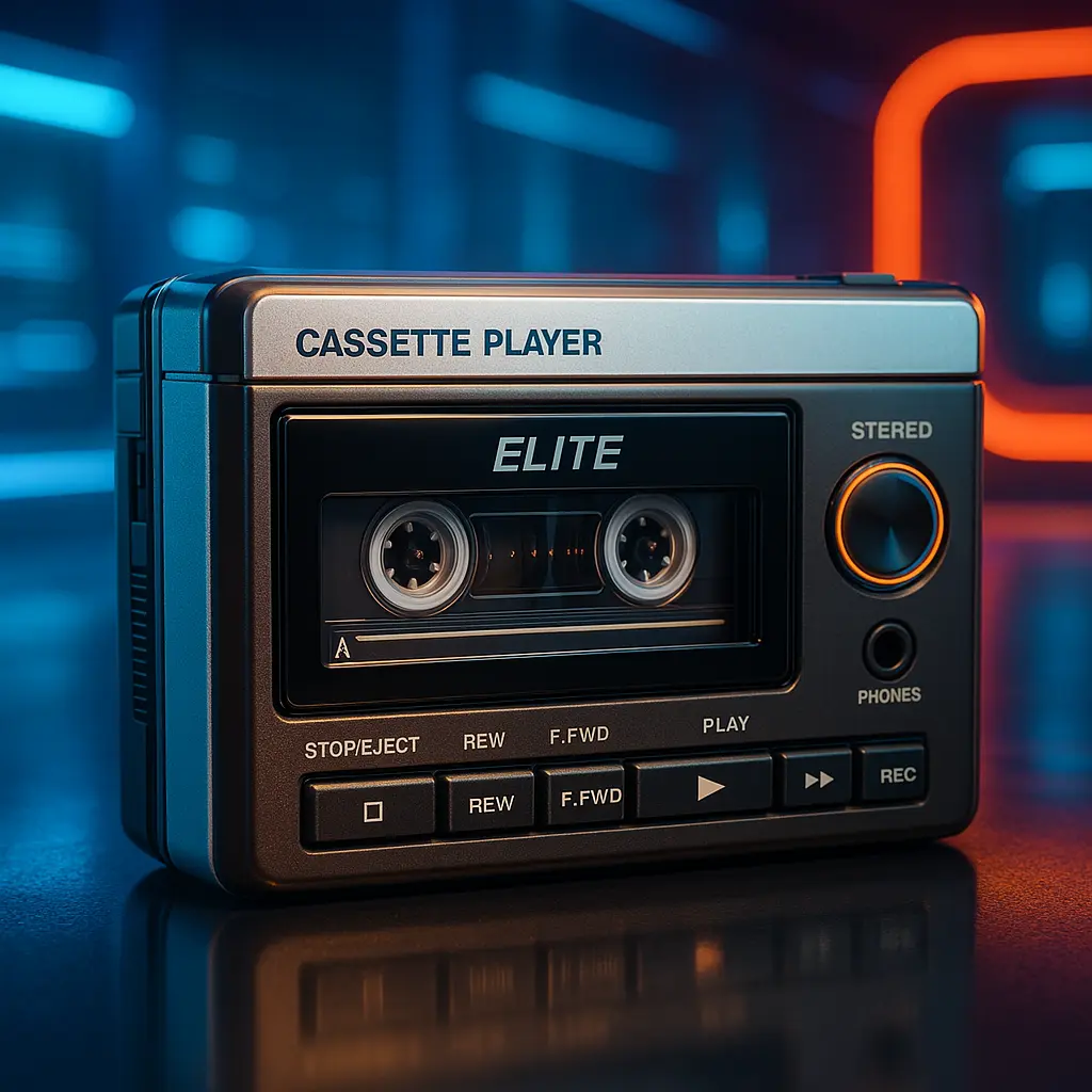Cassete Player Elite: Estilo Retrô com Tecnologia Atual