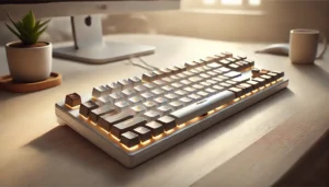 Teclado Mecânico Gamer Redragon Mitra Lunar White RGB Switch Marrom K551W-RGB