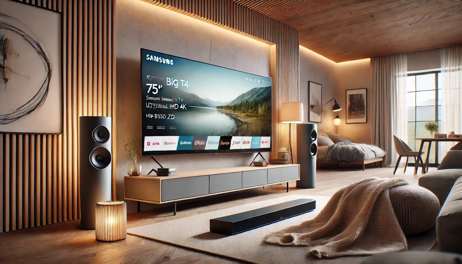 Samsung Combo Smart Big TV 75" Crystal UHD 4K 75DU8000 + Soundbar HW-B550/ZD Review