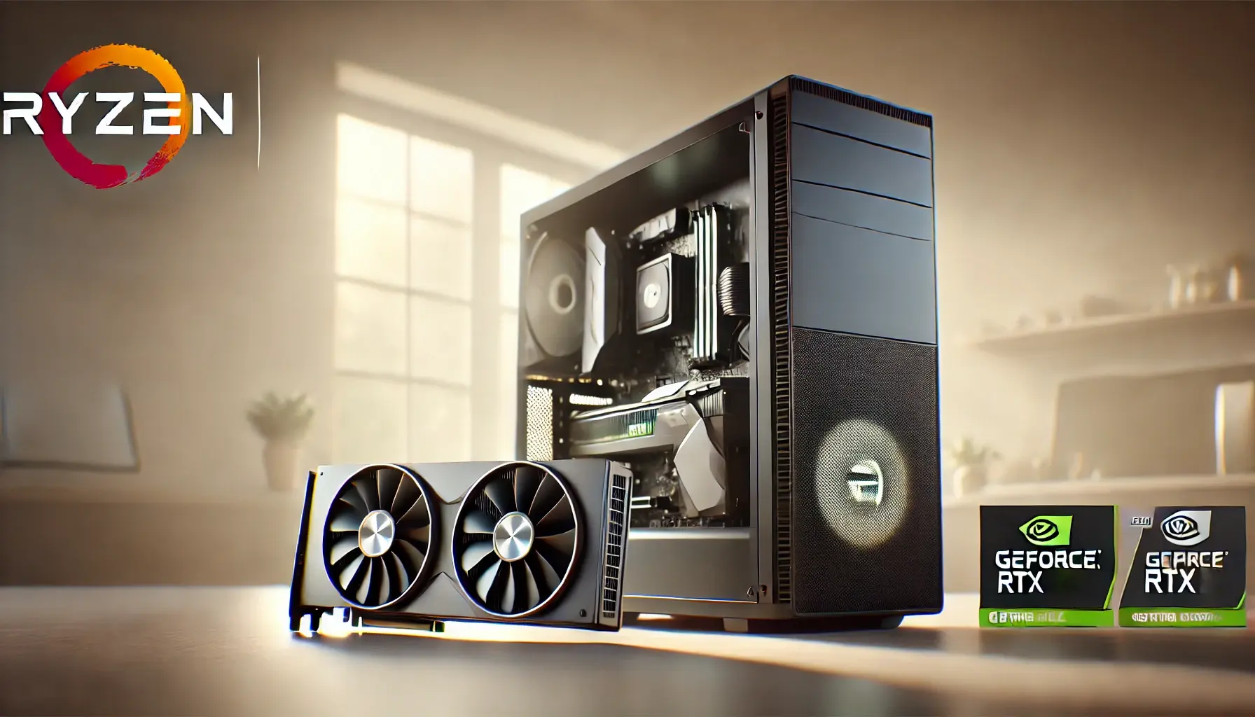 Computador Gamer AMD Ryzen 5 5500 com NVIDIA GeForce RTX 4060: Desempenho e Estilo