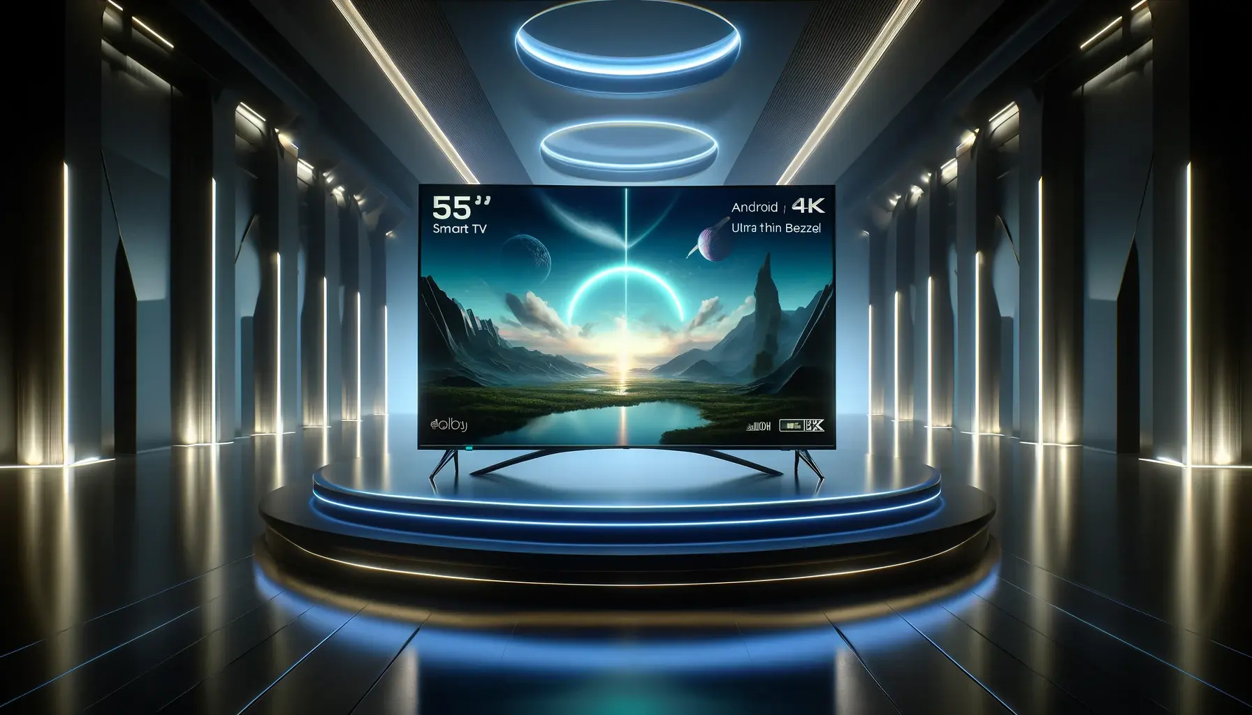 SmartTV Aiwa 55” Android, 4K, Borda Ultrafina, Dolby Vision & Atmos