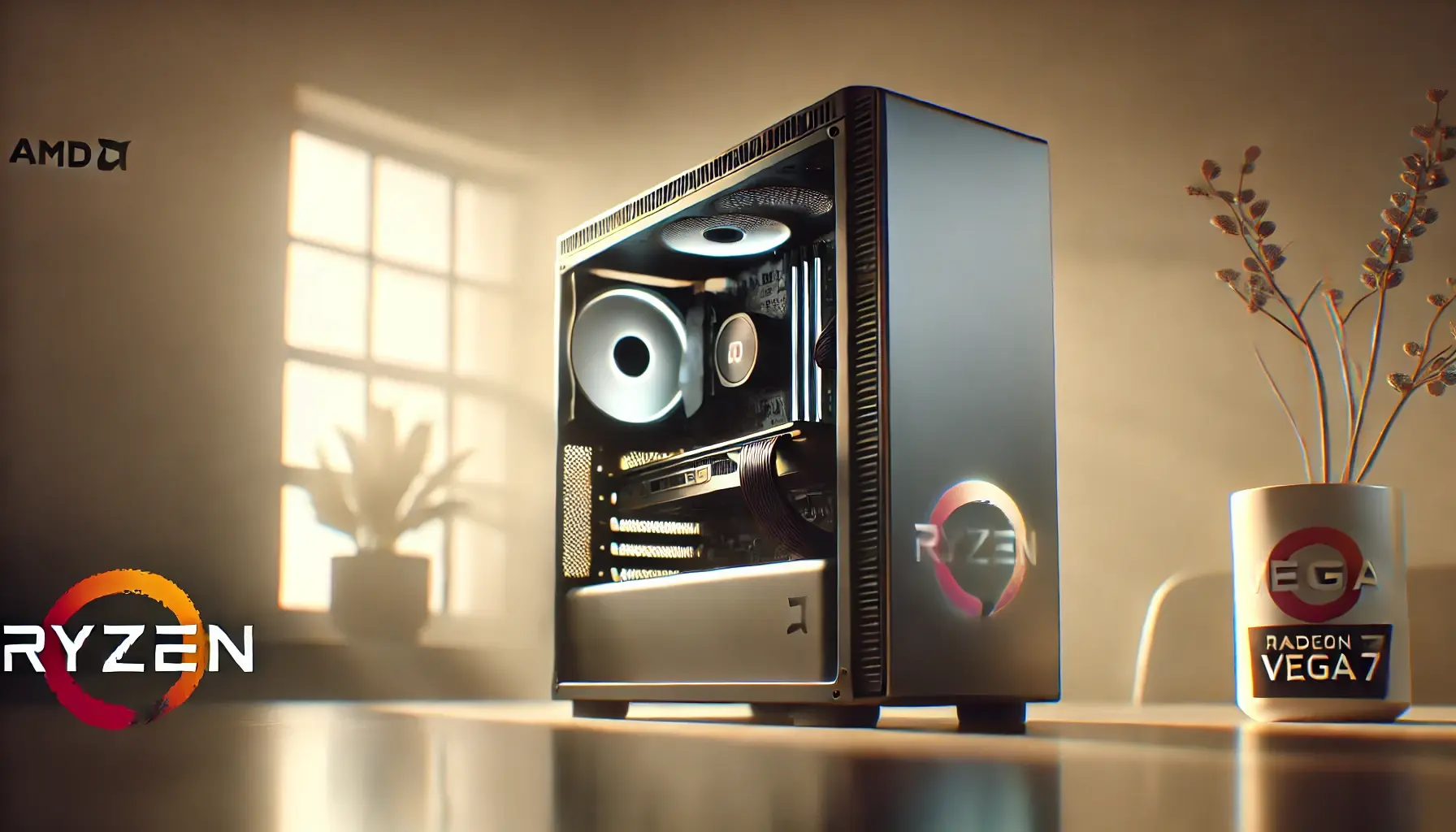 PC Gamer AMD Ryzen 5 5600GT - 16GB DDR4 - SSD 480GB - Radeon Vega 7 - Monitor 19'' - Kit Gamer RGB