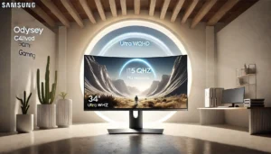 Monitor Gamer Curvo Samsung Odyssey 34’’: Ultra WQHD, 165Hz e 1ms