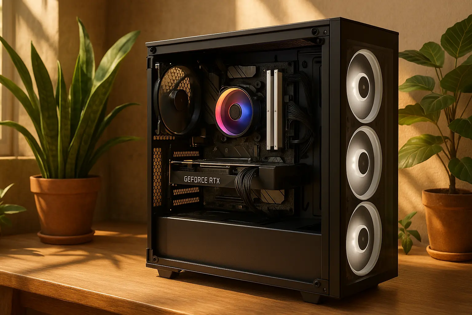 Monte seu PC: Ryzen 5 5600X, RTX 5070, 16GB, 480GB SSD