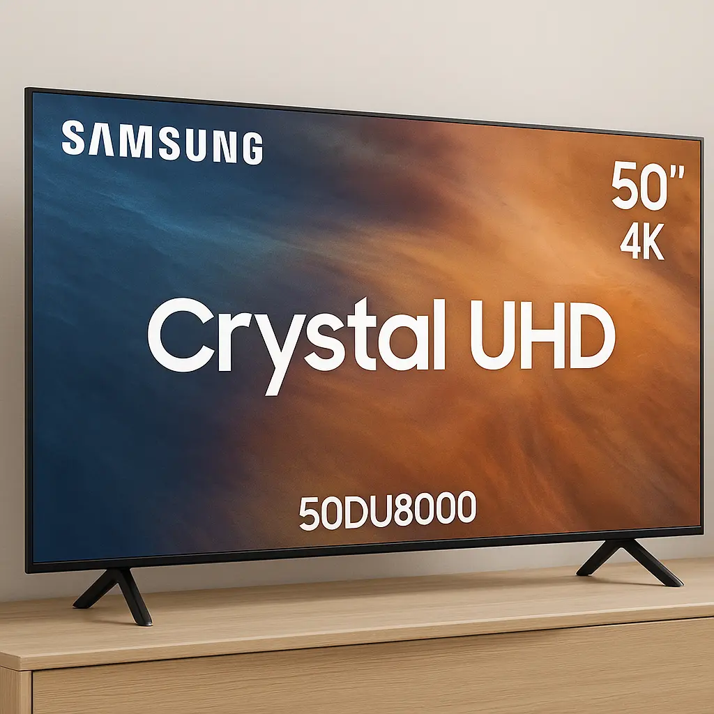 Samsung Smart TV 50" Crystal UHD 4K 50DU8000 - Painel Dynamic Crystal Color, Gaming Hub