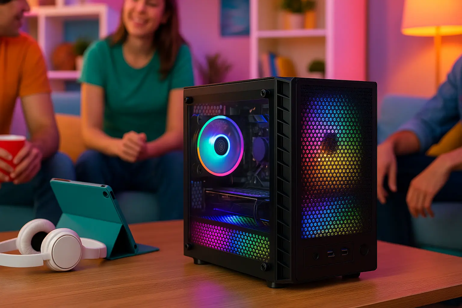 PC Gamer ITX Arena Ryzen 5 5600G com RGB: Compacto, Potente e Acessível