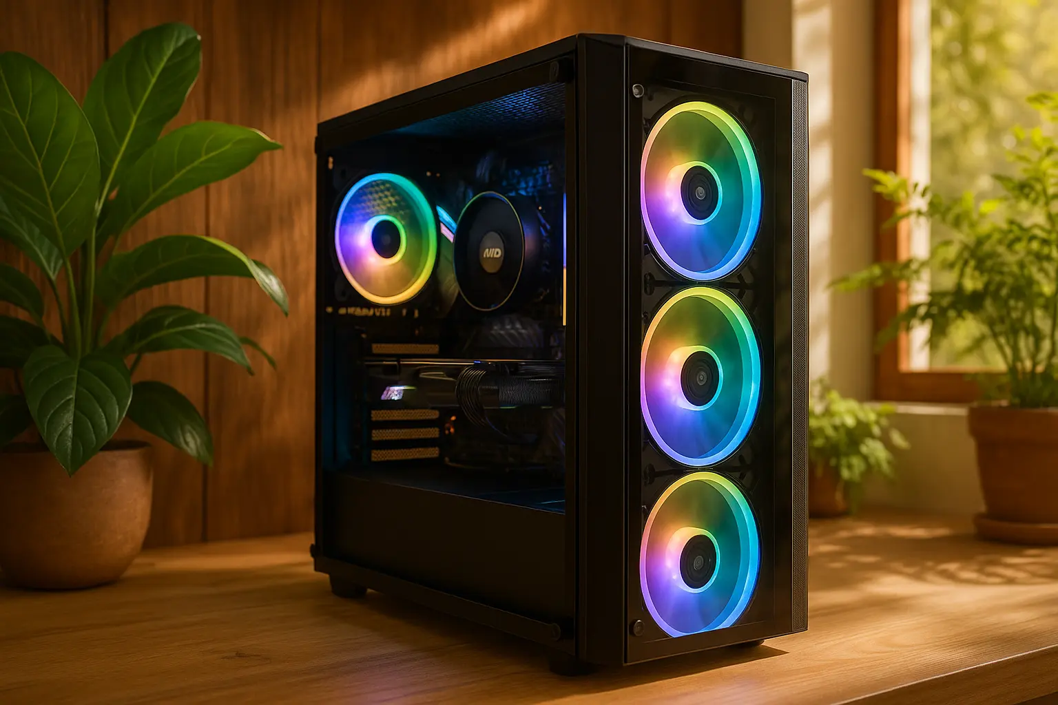 PC Gamer AMD Ryzen 5 5600GT com 16GB de RAM e Gabinete RGB