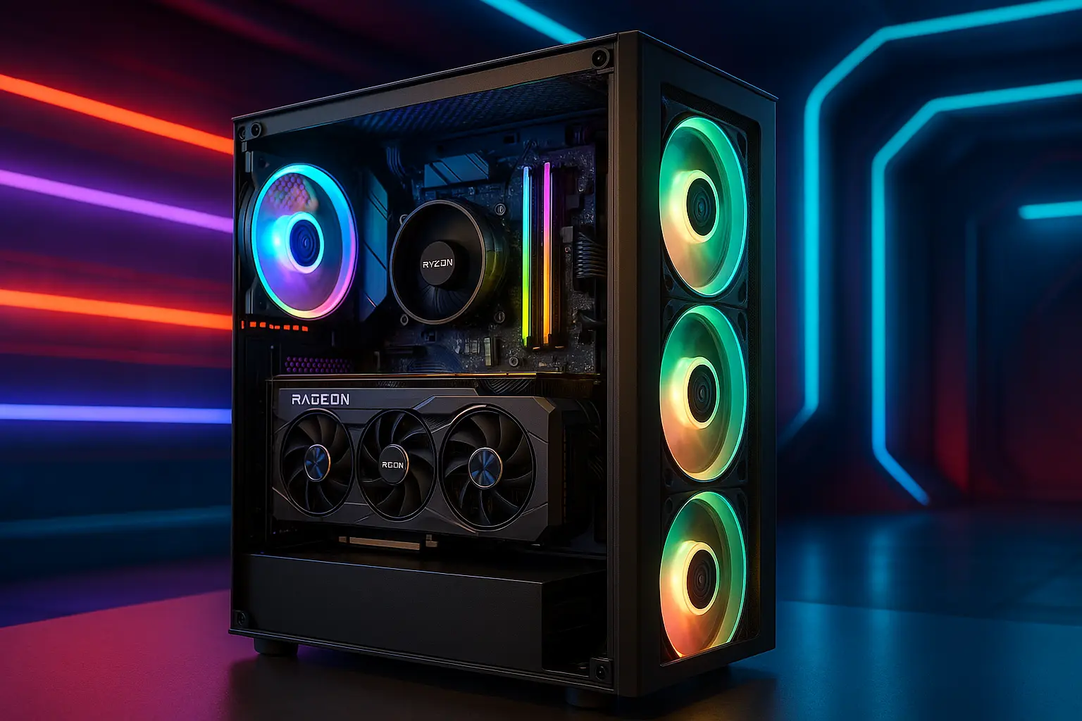 Monte seu PC: Ryzen 7 5700X, RX 7600, 16GB, 1TB SSD