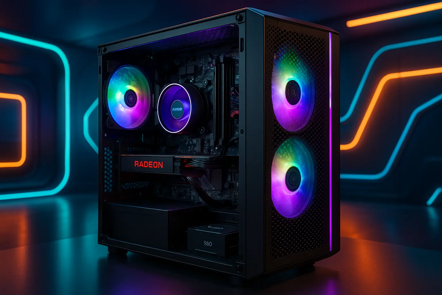 Monte seu PC: Ryzen 3 5300G, RX 580, 16GB, 480GB SSD