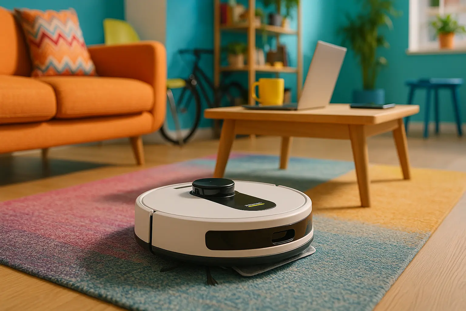 Kärcher Robô Aspirador RCV 3: Aspira e Passa Pano com Inteligência