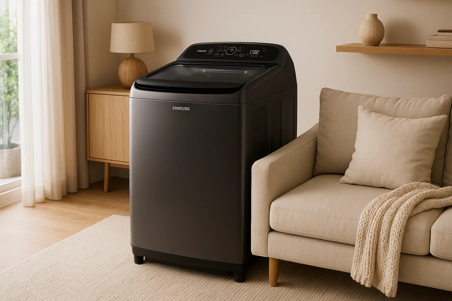 Samsung Lavadora Digital Inverter WA14CG: 14kg com Alta Eficiência