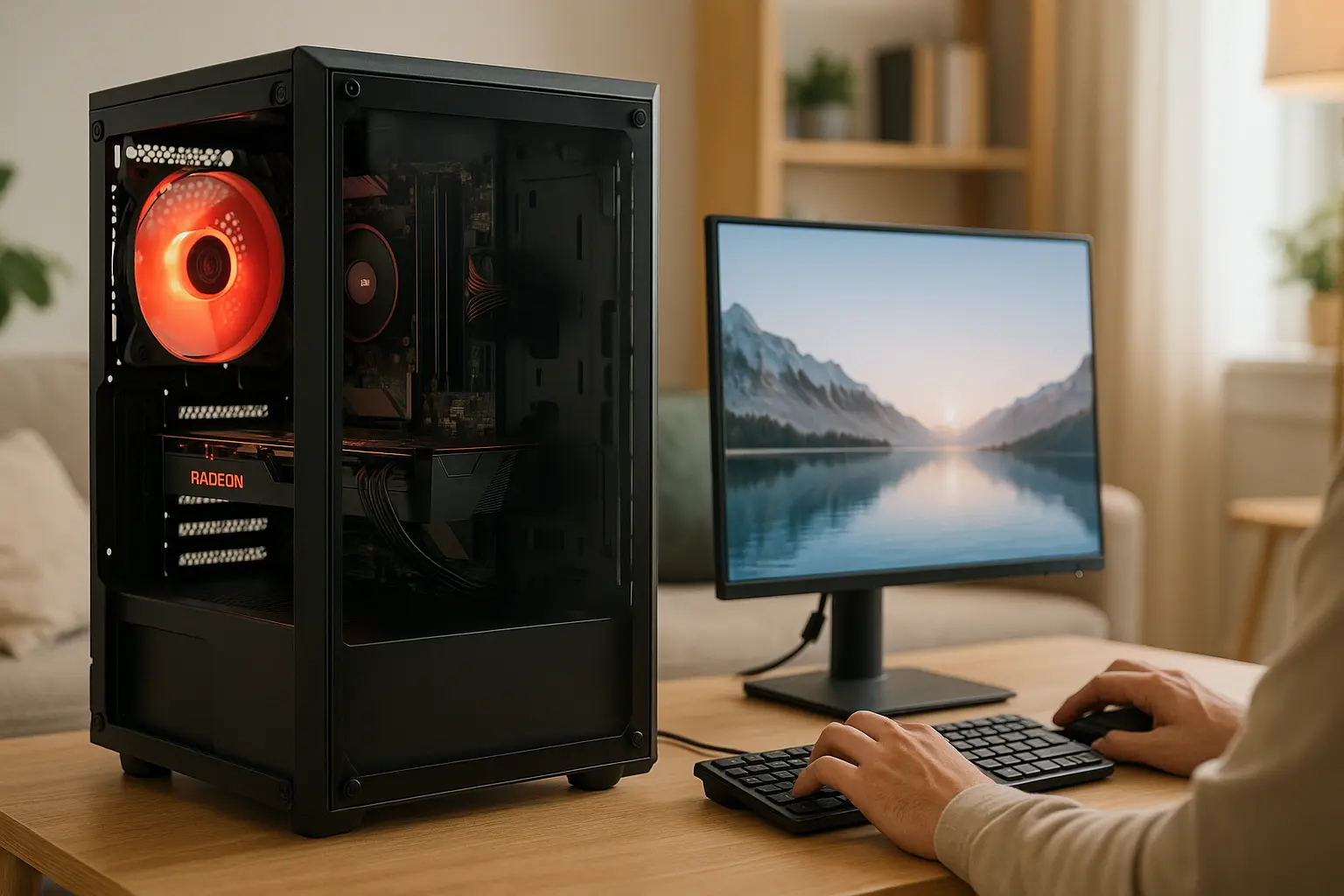 Monte seu PC: Ryzen 5 8500G, RX 7600, 16GB, 480GB SSD