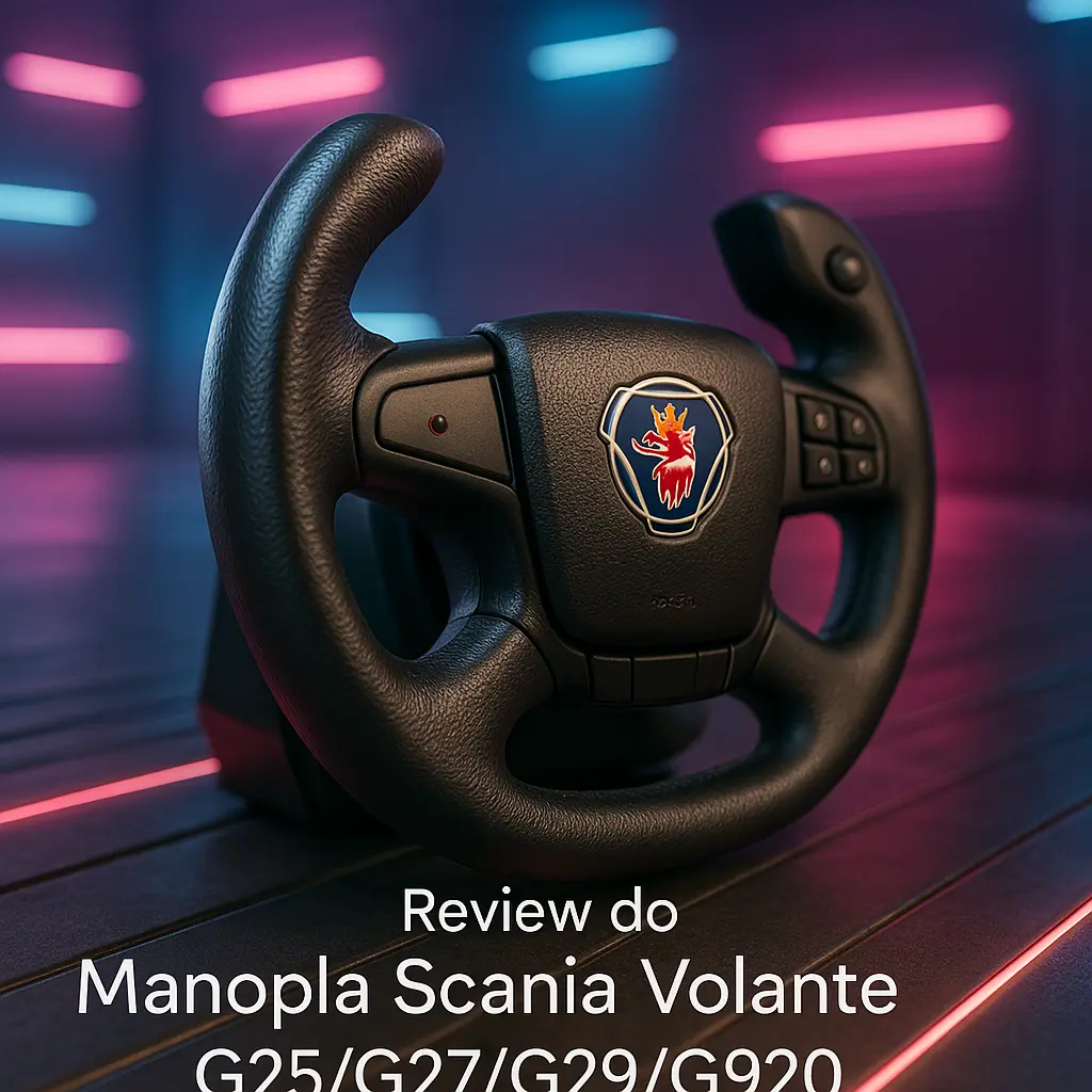 Manopla Scania Volante G25/G27/G29/G920: Realismo Total em Simulações