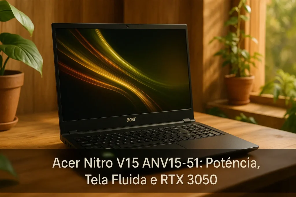 Acer Nitro V15 ANV15-51: Potência, Tela Fluida e RTX 3050