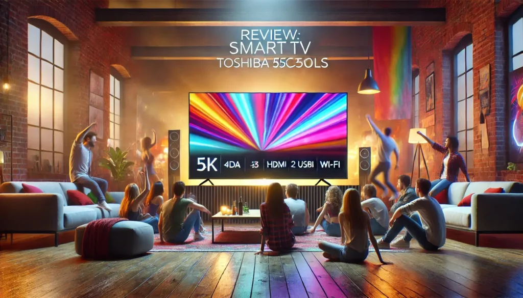 Smart TV DLED 55'' 4K Toshiba 55C350LS VIDAA 3 HDMI 2 USB Wi-Fi - TB011M: Desempenho e Tecnologia de Ponta