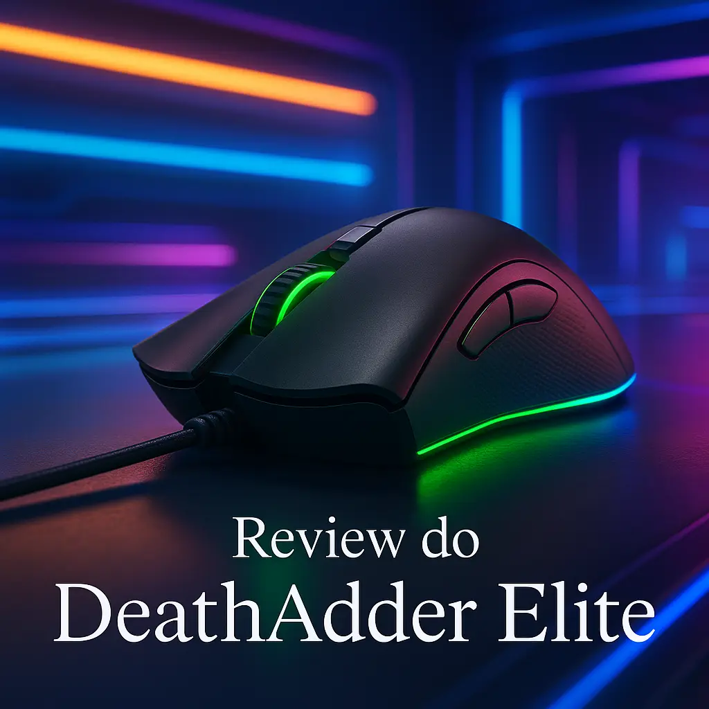 Razer Mouse para Jogos DeathAdder Elite: 16.000 DPI, Iluminação RGB e 7 Botões Programáveis