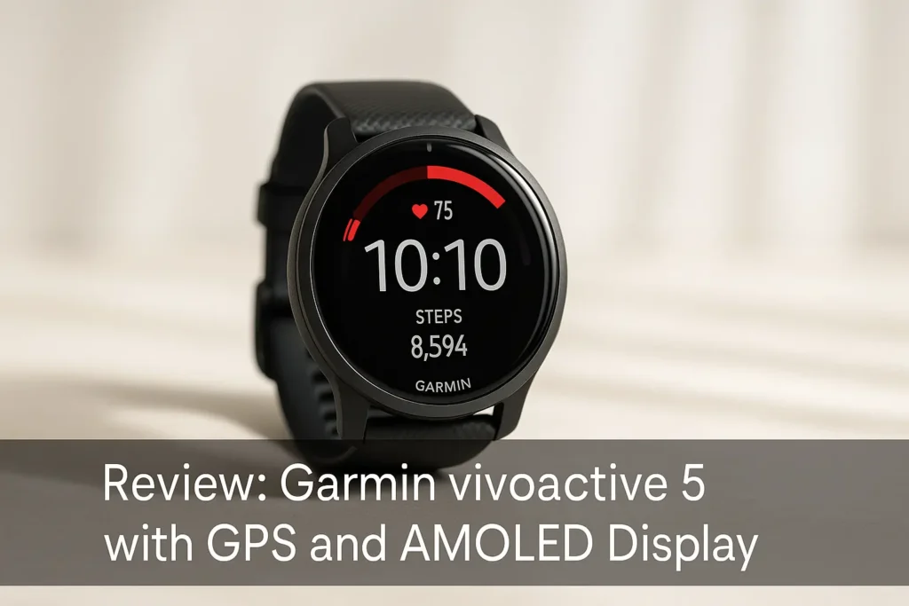 Garmin vívoactive 5 com GPS e Tela AMOLED