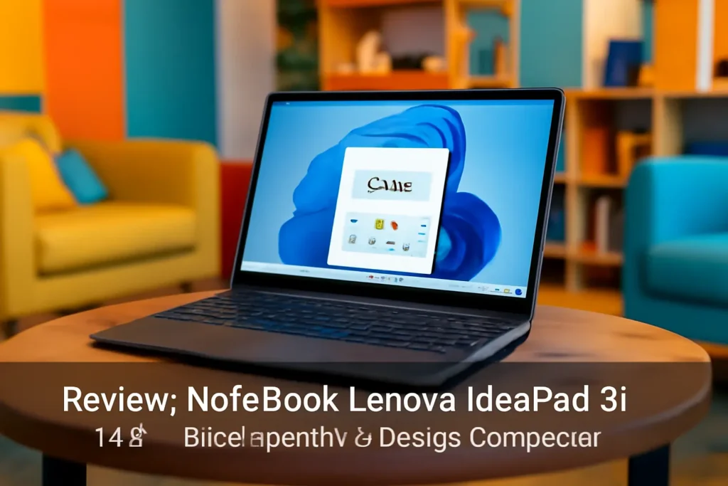 Notebook Lenovo IdeaPad 3i 15,6" - Desempenho e Design Compacto