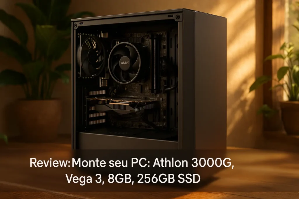 Monte seu PC: Athlon 3000G, Vega 3, 8GB, 256GB SSD