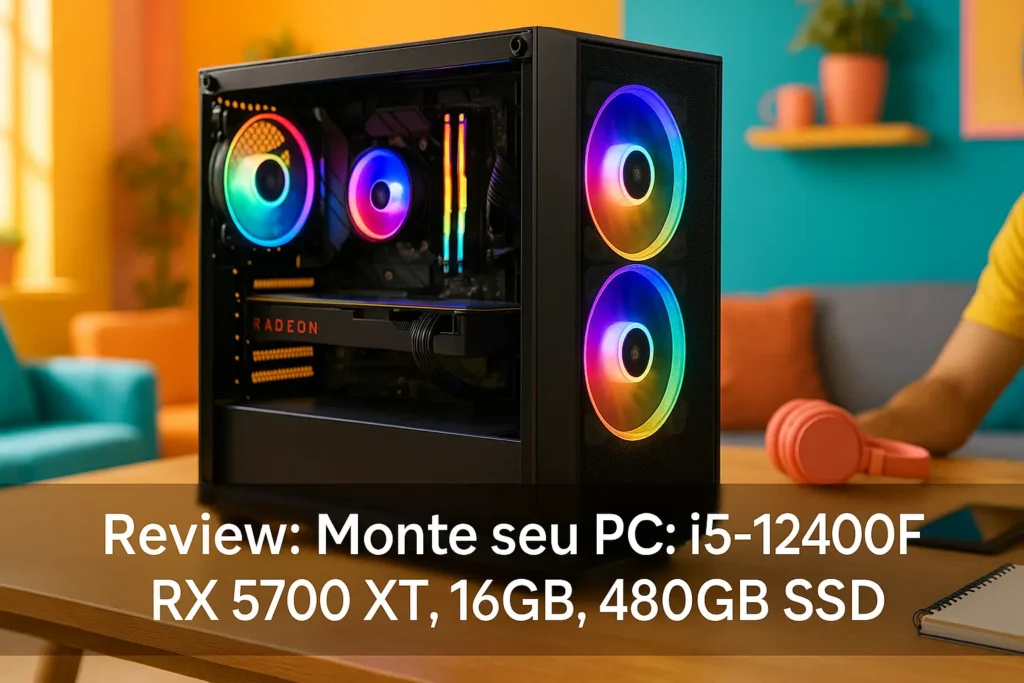 Monte seu PC: i5-12400F, RX 5700 XT, 16GB, 480GB SSD