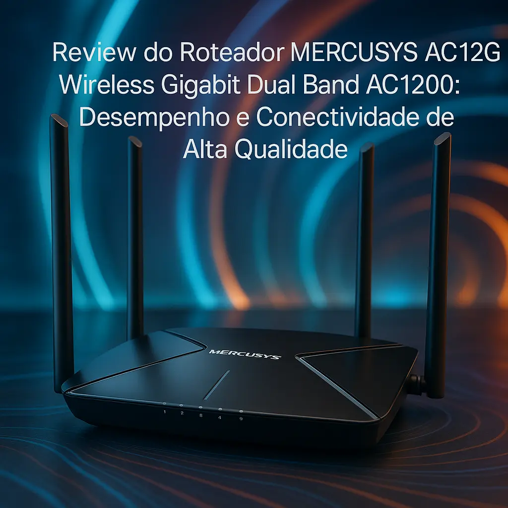 Roteador MERCUSYS AC12G Wireless Gigabit Dual Band AC1200: Desempenho e Conectividade de Alta Qualidade