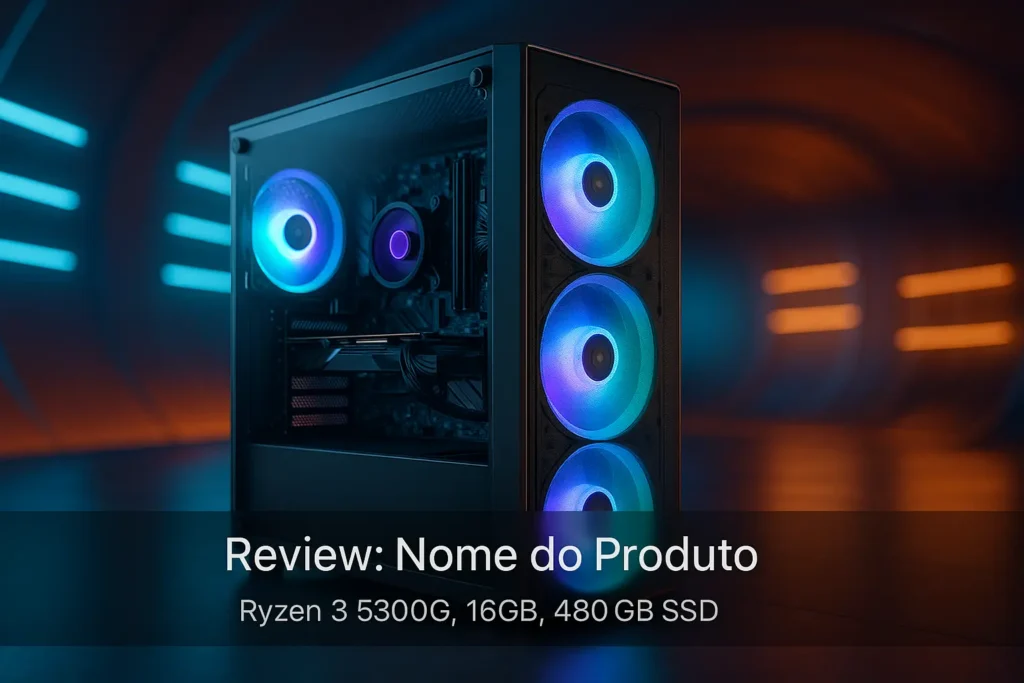 Monte seu PC: Ryzen 3 5300G, 16GB, 480GB SSD