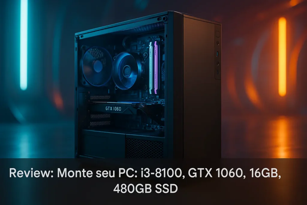 Monte seu PC: i3-8100, GTX 1060, 16GB, 480GB SSD