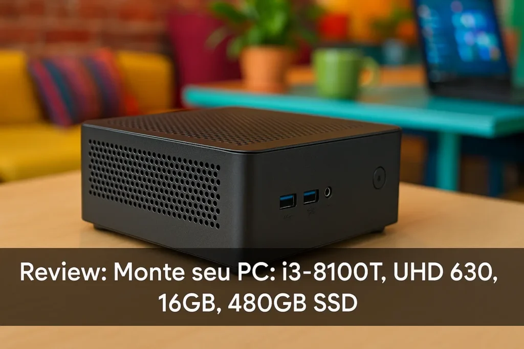 Monte seu PC: i3-8100T, UHD 630, 16GB, 480GB SSD
