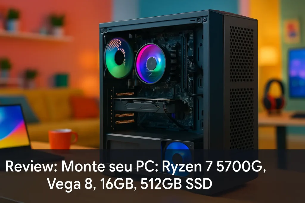 Monte seu PC: Ryzen 7 5700G, Vega 8, 16GB, 512GB SSD