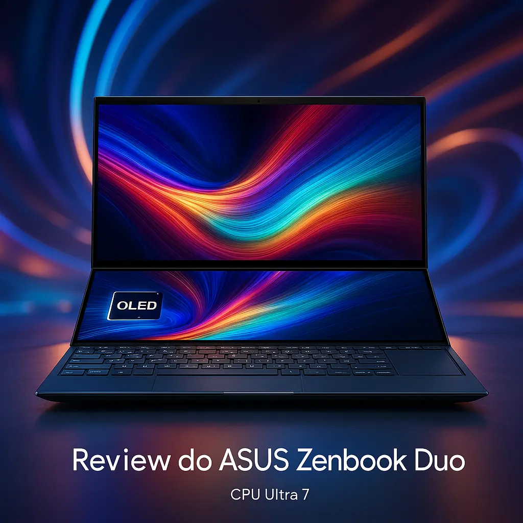 ASUS Zenbook Duo com tela dupla OLED e CPU Ultra 7