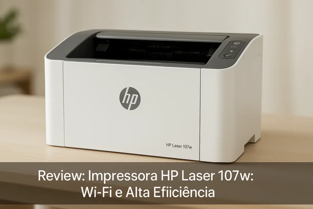 Impressora HP Laser 107w: Wi-Fi e Alta Eficiência