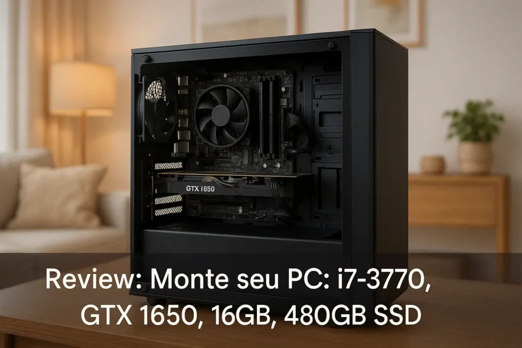 Monte seu PC: i7-3770, GTX 1650, 16GB, 480GB SSD