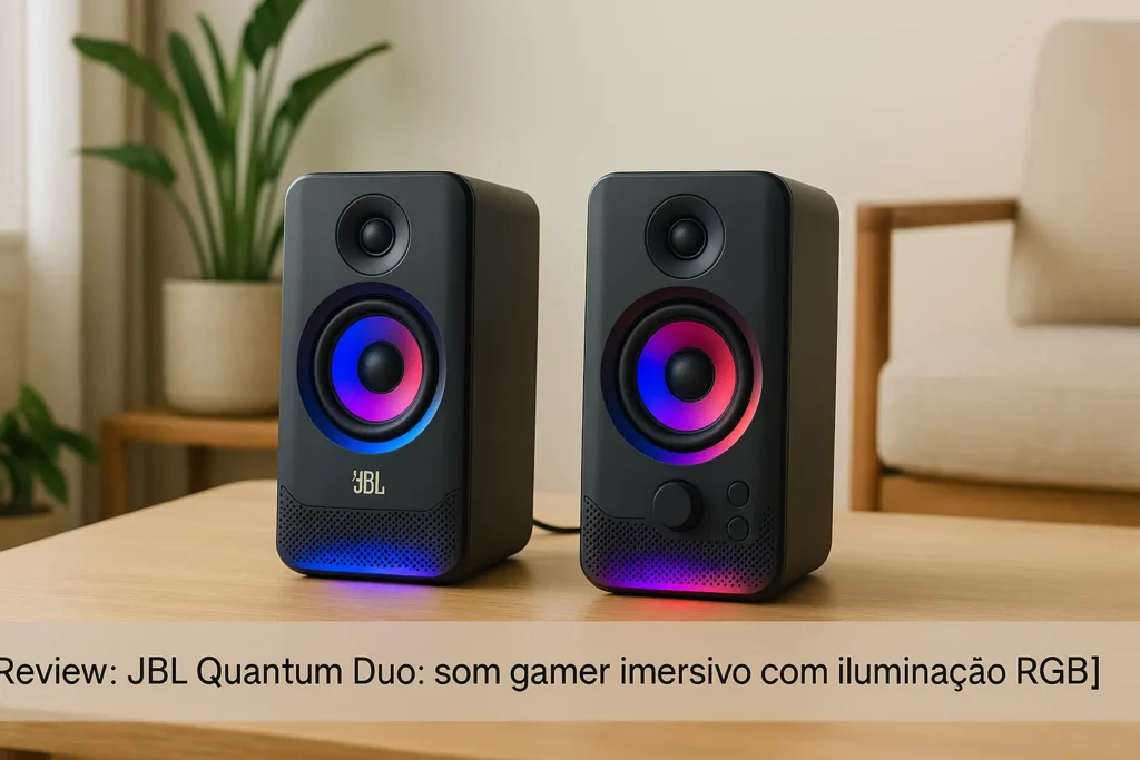 JBL Quantum Duo: som gamer imersivo com iluminação RGB