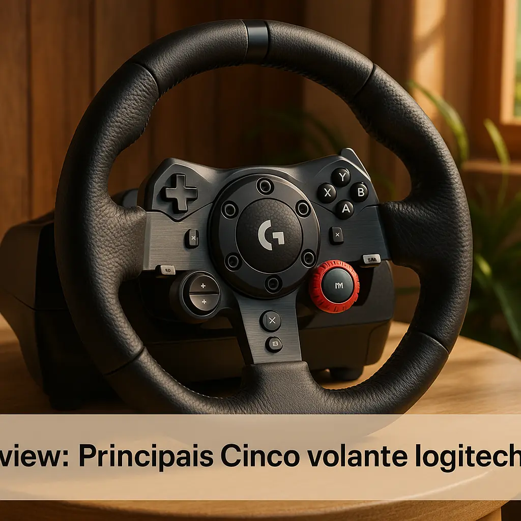 Principais Cinco volante logitech pc