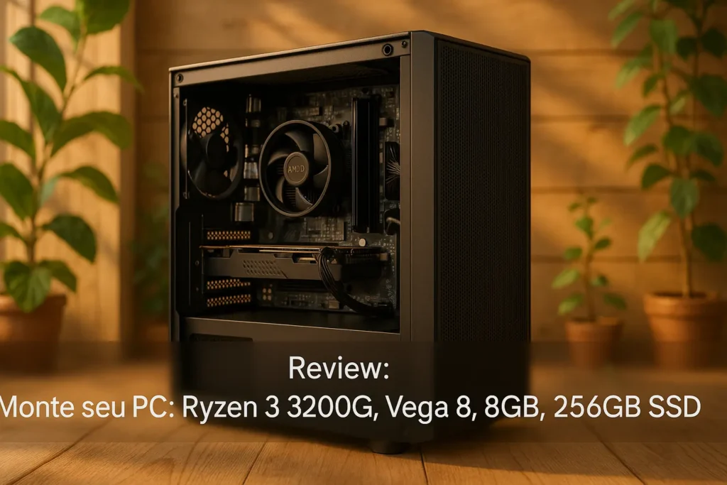 Monte seu PC: Ryzen 3 3200G, Vega 8, 8GB, 256GB SSD