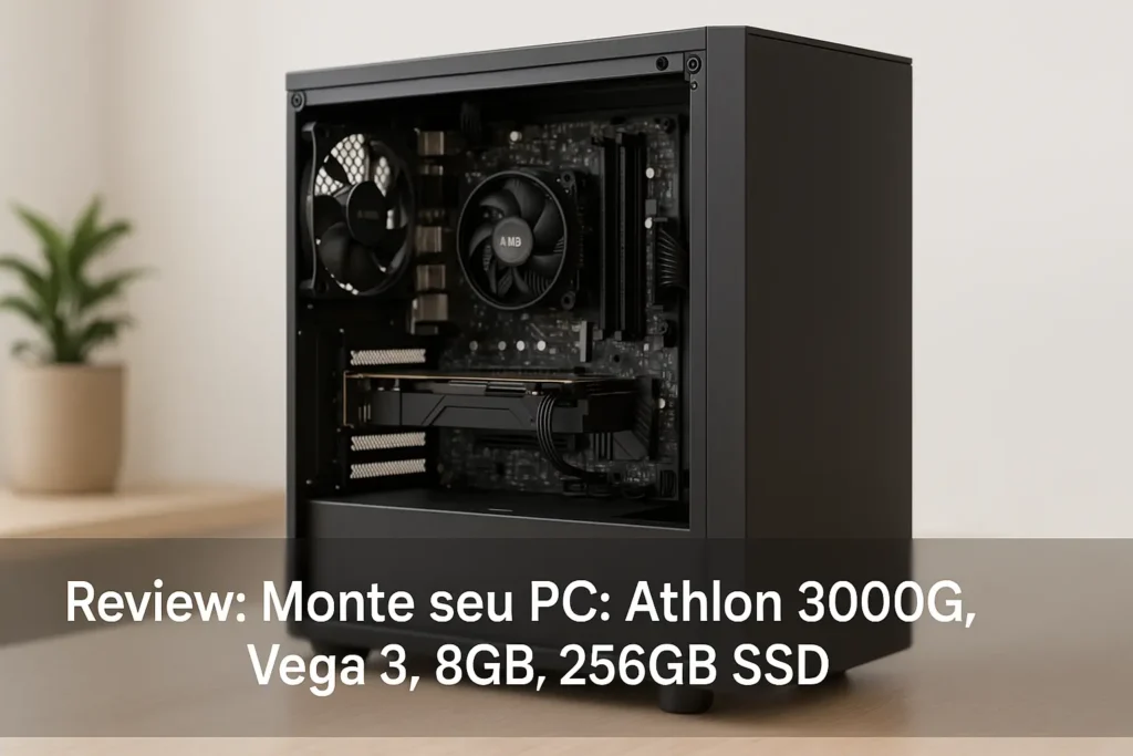 Monte seu PC: Athlon 3000G, Vega 3, 8GB, 256GB SSD