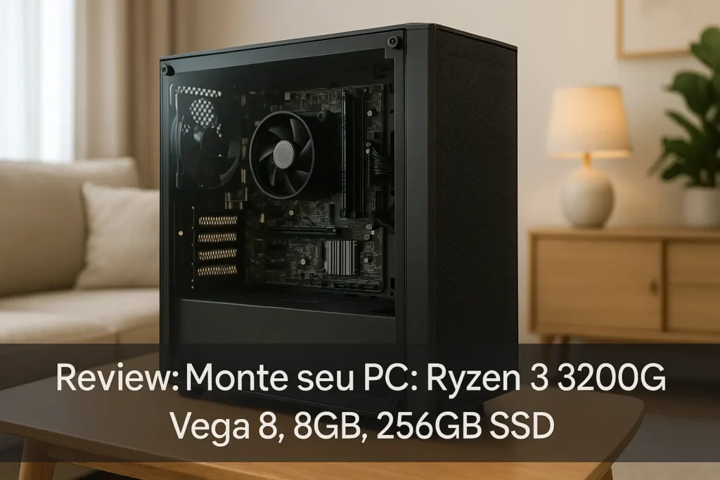 Monte seu PC: Ryzen 3 3200G, Vega 8, 8GB, 256GB SSD