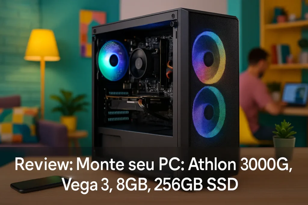 Monte seu PC: Athlon 3000G, Vega 3, 8GB, 256GB SSD