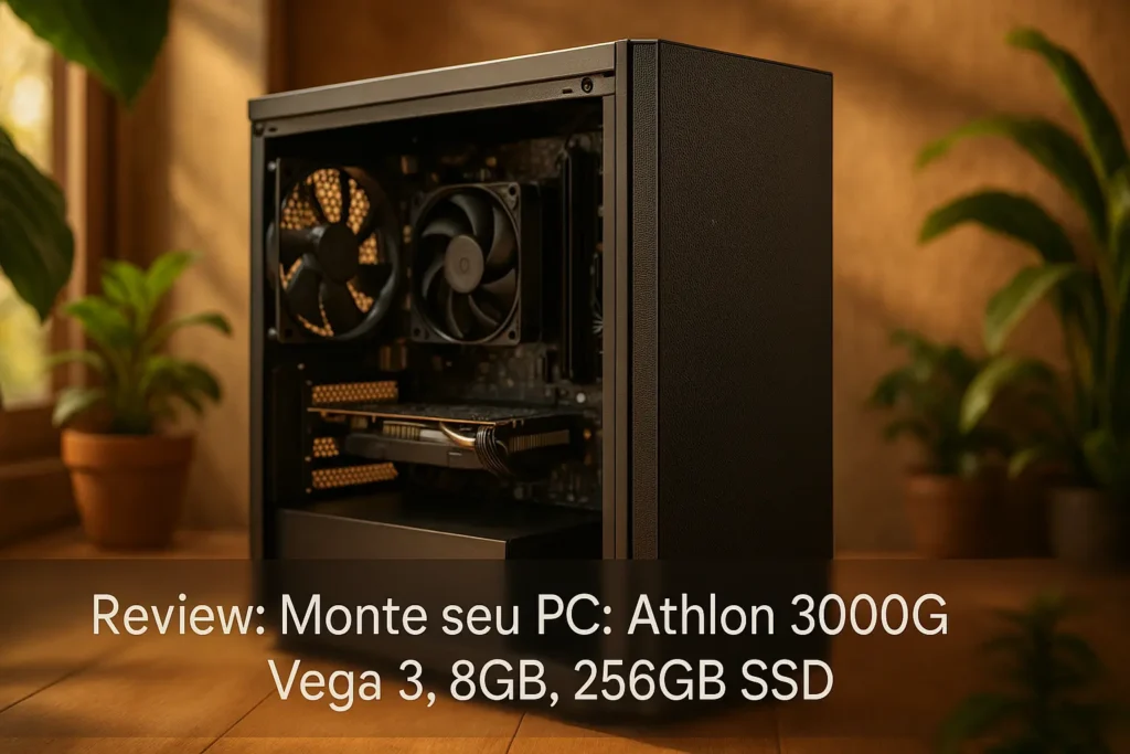 Monte seu PC: Athlon 3000G, Vega 3, 8GB, 256GB SSD