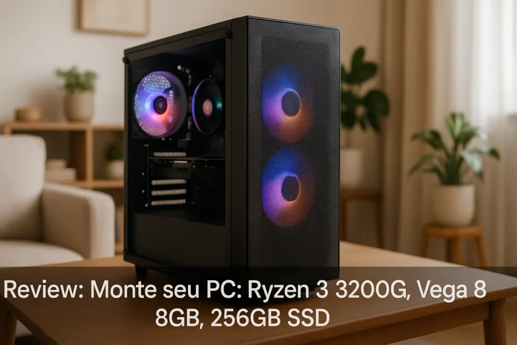 Monte seu PC: Ryzen 3 3200G, Vega 8, 8GB, 256GB SSD