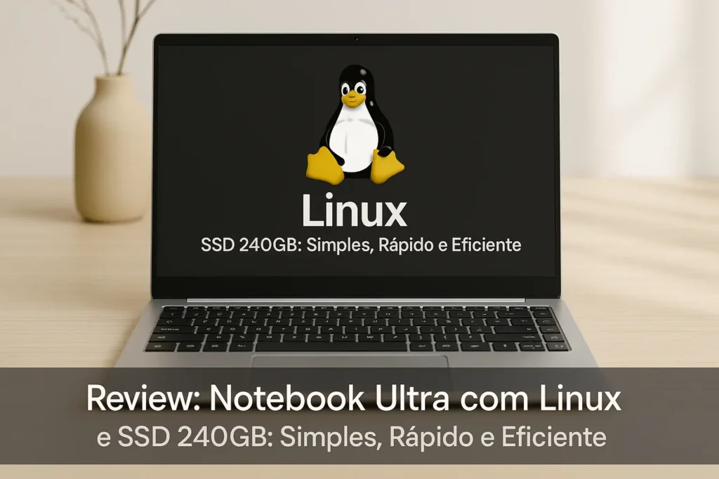 Notebook Ultra com Linux e SSD 240GB: Simples, Rápido e Eficiente