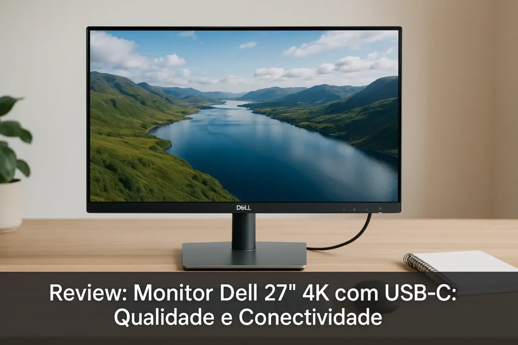 Monitor Dell 27" 4K com USB-C: Qualidade e Conectividade