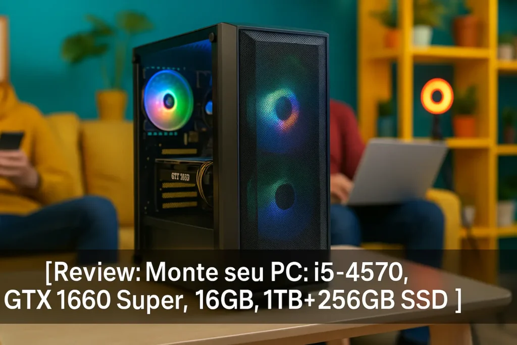 Monte seu PC: i5-4570, GTX 1660 Super, 16GB, 1TB+256GB SSD