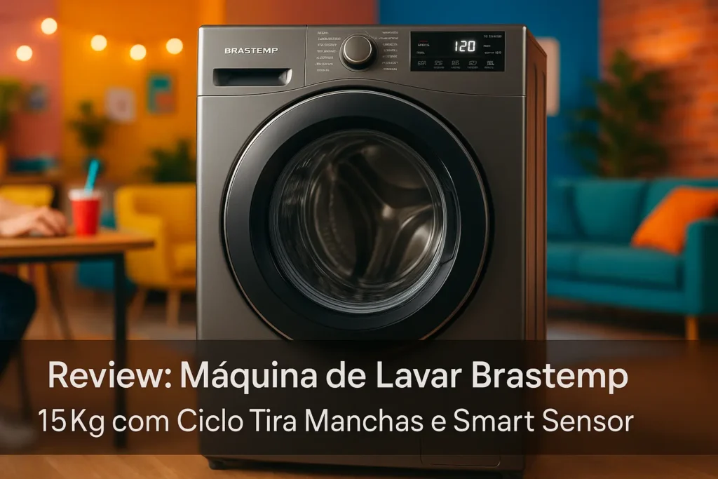 Máquina de Lavar Brastemp 15Kg com Ciclo Tira Manchas e Smart Sensor