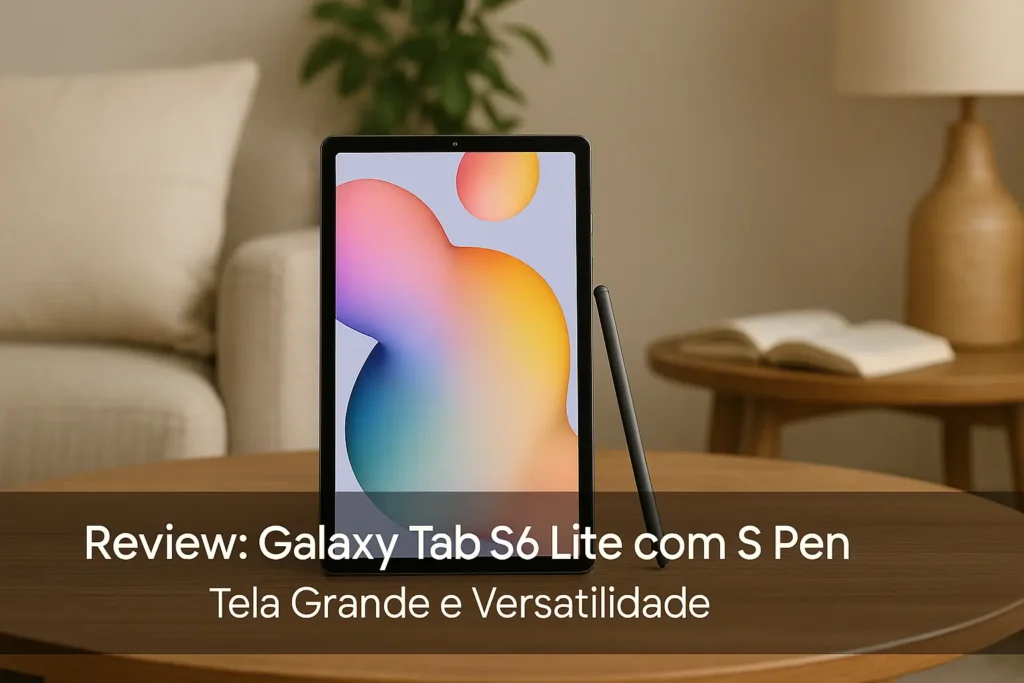 Galaxy Tab S6 Lite com S Pen: Tela Grande e Versatilidade