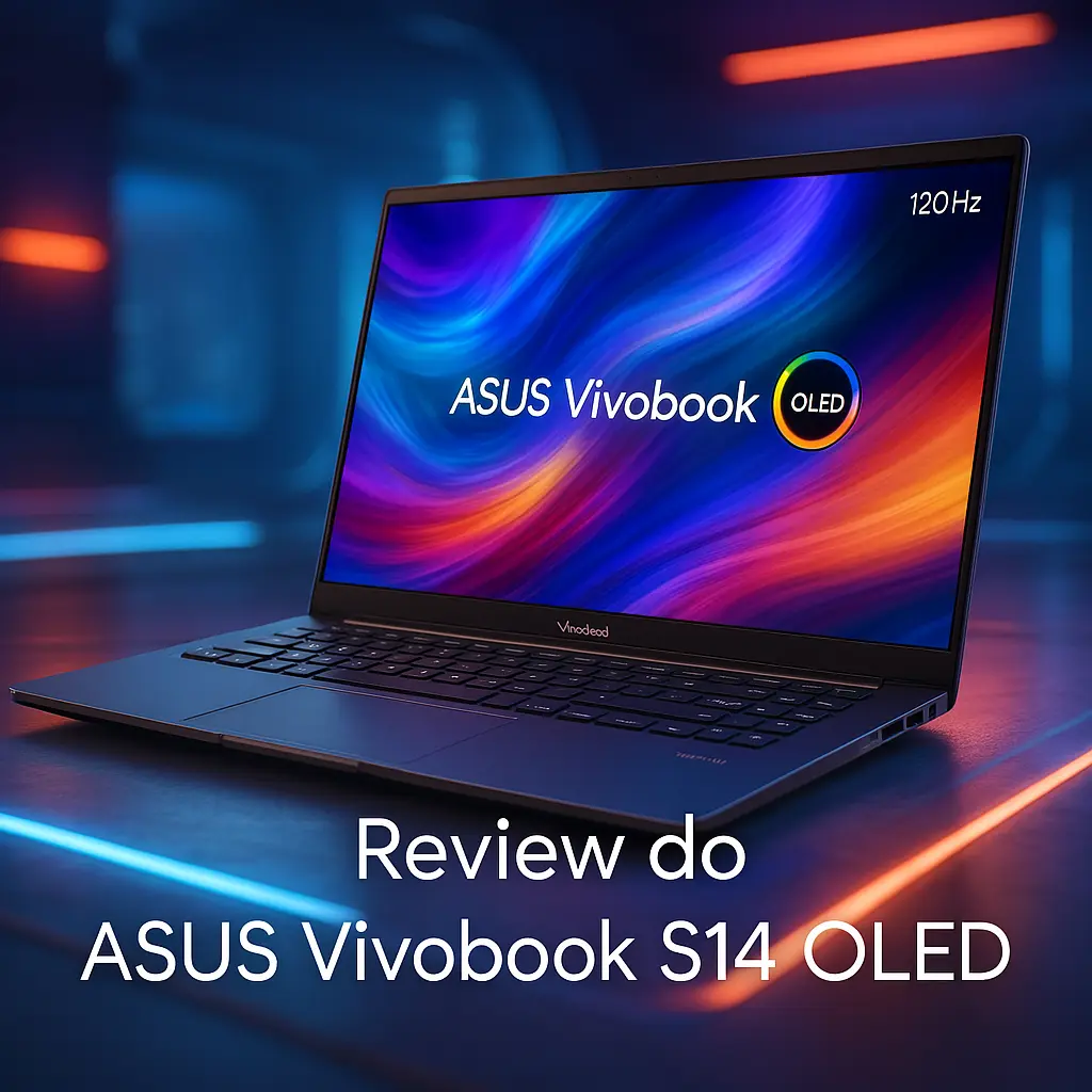 ASUS Vivobook S14 OLED com Intel Ultra 7 e Tela 120Hz
