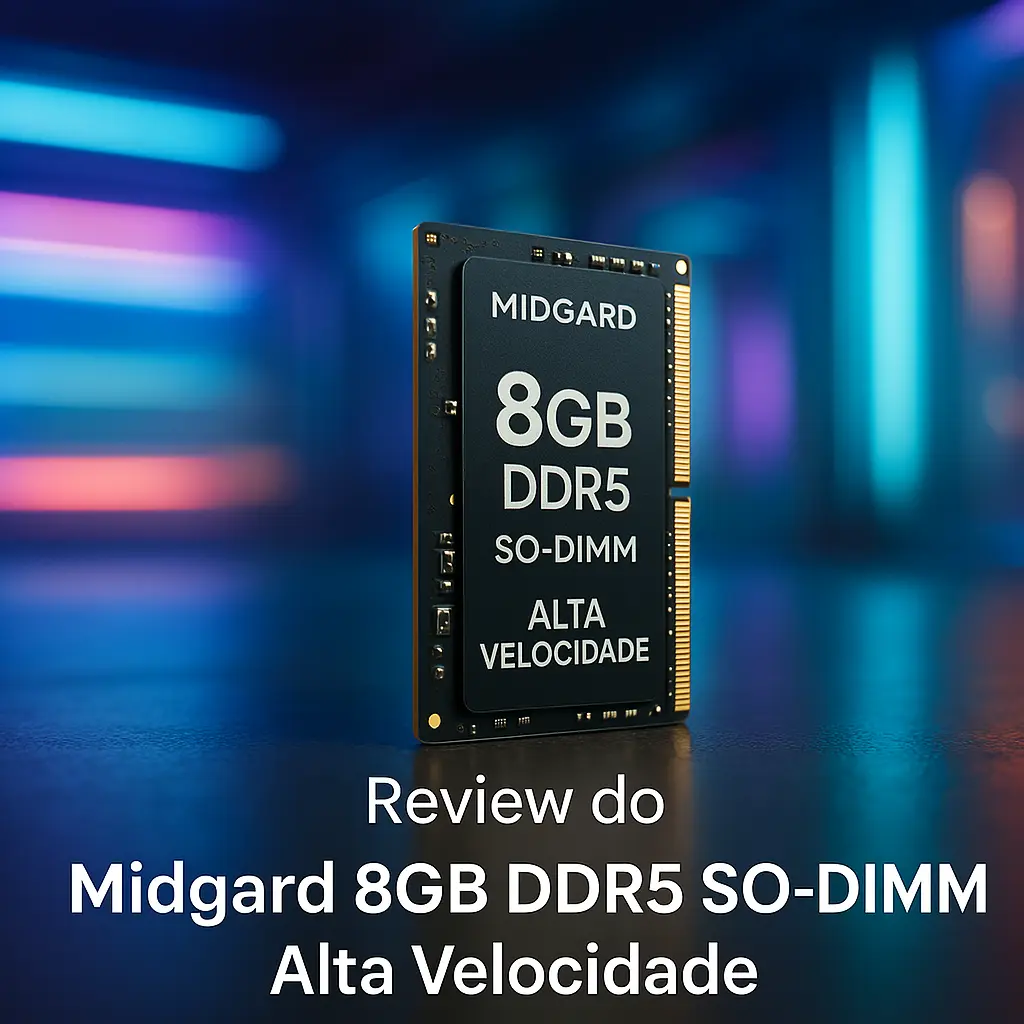 Memória Midgard 8GB DDR5 SODIMM com Alta Velocidade